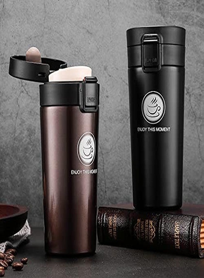 Wosta Coffeemate 380ml Insulated Travel Coffee Mug with Lid, Stainless Steel Double-Wall Vacuum Mug for Hot & Cold Drinks, Compact Reusable Tea & Coffee Cup - Image 2